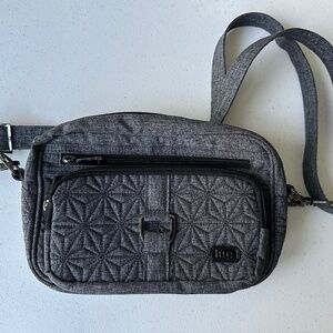 Lug Carousel Convertible Crossbody Bag Heather Gray NWOT